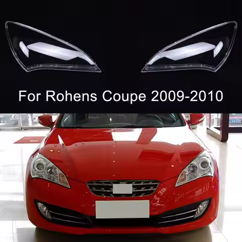 Auto Light Caps For Hyundai Rohens Coupe 2009 2010 Headlight Cover Lampcover Lampshade Lamp Glass Le