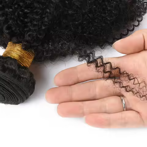 1/3 Afro Kinky Curly Bundles Brazilian Afro Kinky Human Hair Bundles Deal 8-28" Hair Extensions Curl