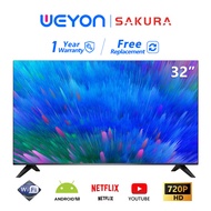 Sakura Android 9.0 Smart TV 32 Inch/tv 40 Inch LED/Wifi/YouTube/Netflix/DVB-T2 S32-SM