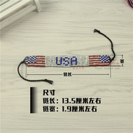 National Flag Bracelet Rice Beads United Kingdom United Kingdom Italy Brazil World Cup Handmade Bead