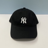 MLBmlb小标字母软顶棒球帽子运动帽休闲男女遮阳弯檐鸭舌帽CP77尾货剪标 黑色ny(软顶) 可调节