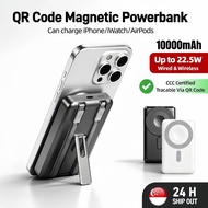 [SG Stock] CCC QR Code Magnetic Wireless Powerbank Fast Charging Power Bank with Built-in 10000mAh P