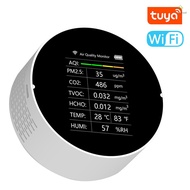(Docooler)Tuya WiFi Multifunctional Air Quality Detector 7 In 1 PM2.5 TVOC CO2 HCHO Temperature Humi