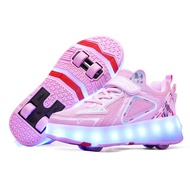 AiMoGe | Trending on TikTok Eight-Wheel Mens and Womens Kids Adult Heelys the Skating Shoes Skates A