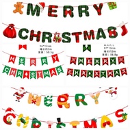 Christmas Flag Sign Decorations