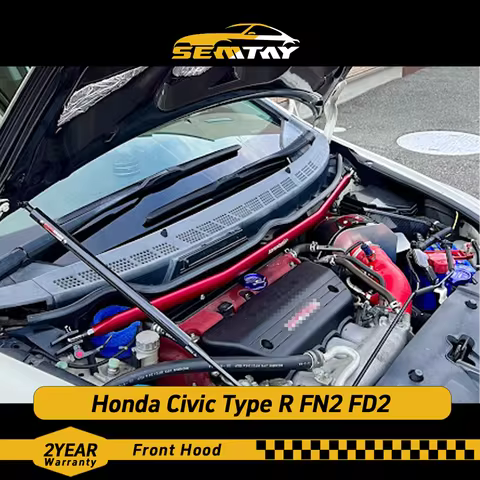 SEMTAY Hood Struts Compatible with Honda Civic Type R FN2 FD2 Bonnet Lift Support spring Shocks Damp