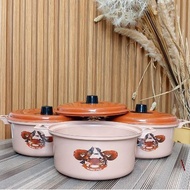 [6 Sets] Classic Plastic Pot Set of 6 + Lid 2 Liter Heat Resistant Rice and Vegetable Buffet Contain