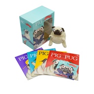 English original pig the pug / fibber / winner / Star Bago dog pig series boxed 4 volumes + CD + dol