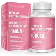 Liposomal Glutathione Softgels 1500MG, Reduced Glutathione Supplement with Vitamin C, Better Absorpt