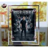 ROGER FEDERER POSTER FRAME WITH HIGH QUALITY CRYSTAL GLASS MODEL 2