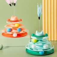 Express - Interactive Cat Game: Awesome Cat Joke Stick, 4-Layer Rotating Cat Tower & Interesting DIY