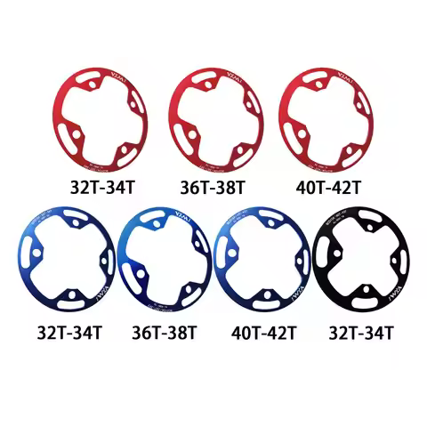 Mountain Bike Chainring Guard 104 BCD Aluminum Alloy Chain Ring Protector Cover for 32~34T 36~38T 40