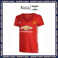 Adidas Manchester United 2016/2017 SS Home Shirt Jersey - Adult Women Football/Soccer Top (Red) AI67