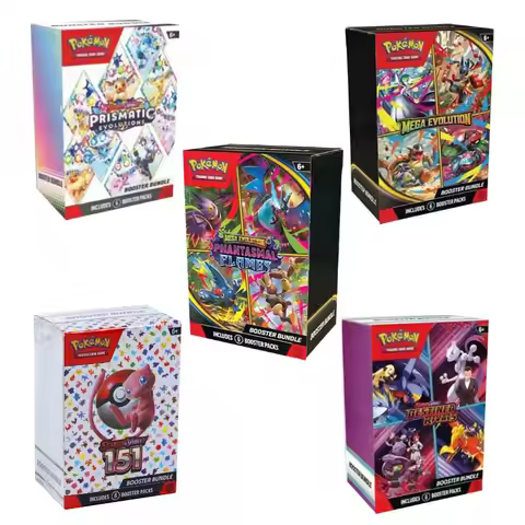 Poke mon Card V10 Booster Bundle Destined Rivals Prismatic Evolutions Scarlet Violet 151 English ME0