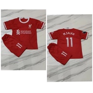 Children's Football Suits liverpool jersey Boys Shirt Pants m.salah futsal Latest