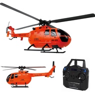 C186 Pro RC Helicopter for Adults 2.4G 4 Channel BO105 Scale with Automatic Stabilization System Hobby Toys