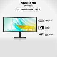 Samsung 34" ViewFinity S6 S65UC (Black) / LS34C650UAEXXS