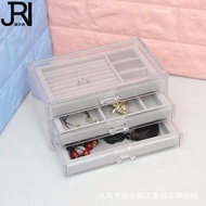 Storage Storage Box Jewelry Box Acrylic Drawer Type Anti-dust Storage Box Tidy-up Cosmetic Jewelry B
