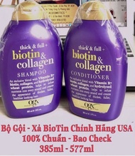 [HCM]CẶP GỘI - XẢ BIOTIN & COLAGEN OGX ( 385ml ) HÀNG XÁCH TAY USA( Hoàn 500% Xu Nếu Sp Không Chính 