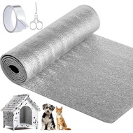 Pet Aluminum Foil Insulation Kit Include 15.7 in x 6.6 ft Foam Core Radiant Barrier, 1 Sealing Tape 