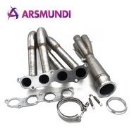 K Swap K20 K24  Exhaust Header  3" 4-1 Tri-Y for EK EG Honda Acura DC2 Civ-ic V Band