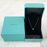 Tiffany & Co. CN蒂芙尼Elsa Peretti®系列 Diamonds by the Yard™ 18K玫瑰金單鑽飛碟項鍊