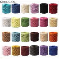 KOOK Colorful Thread Raffia Straw Yarn Cotton Raffia Yarn Sun Hat Yarn for DIY Lover