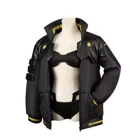 in stock Cyberpunk Edgerunners Rebecca Cosplay Costume Jacket Wig Tattoo Stickers Headwear Suit Hall