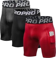 Compression shorts for men, sports shorts made of spandex, high-performance running shorts, training