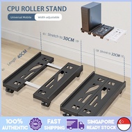 Cpu Stand-Adjustable Cpu Roller Stand With Wheels For Computer Pc Case-Pc Stand/Cpu Roller Stand