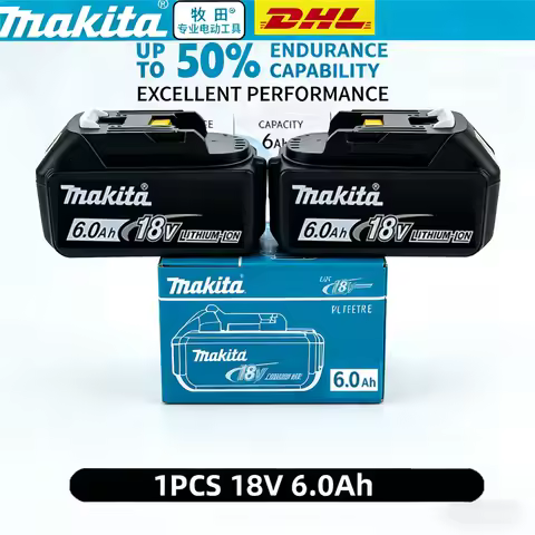 2026 Authentic Makita 6000mAh battery, hot selling 18v tools battery, replaceable DHR202 DJV182 DDF4