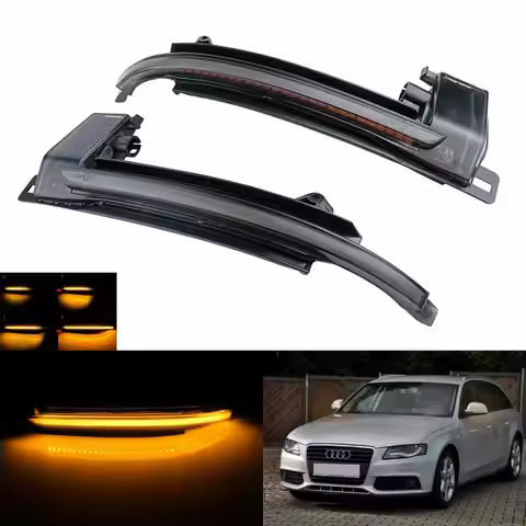Dynamic LED Wing Mirror Indicator Signal Light L+R For Audi A3 8P S5 A6 A8 4E Q3