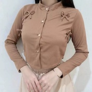 Lavina Cardigan Knit Coquette Ribbon Long Sleeve