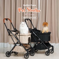 Pet Stroller Rollinpaws One-Hand Fold/Animal Stroller