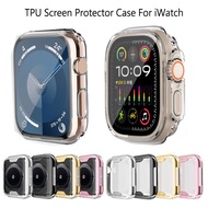 iWatch Series 9 8 7 41mm 45mm Electroplating Case Ultra-thin Soft TPU Cover For iwatch 8 7 6 se 5 4 3 2 1 soft case