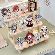 Desktop Doll Blind Box Succulent Storage Rack Ladder Solid Wood Figurine Bubble Mart Lego Green Plan