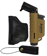 SOTO ST-486AGCSS Micro Torch Active Coyote Set with Leather Case (W x D x H): 2.0 x 0.7 x 3.5 inches