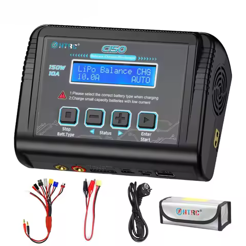 1pcs C150 Lipo Charger 150W 10A AC/DC RC Battery Smart for LiPo LiHV LiFe Lilon NiCd NiMh Pb battery