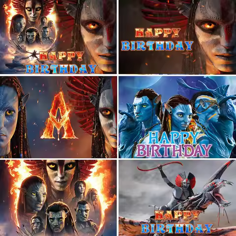 Avatar 3 Theme Photography Backdrop Birthday Decoration Banner Custom Background Photo Studio