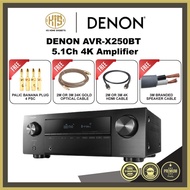 DENON AVR-X250BT 5.1 CHANNEL 4K ULTRA HD AV RECEIVER