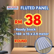 Panel Dinding WPC Fluted wall panel (Round) WPC wall panel Fluted Panel PVC fluted wall Wood Strips