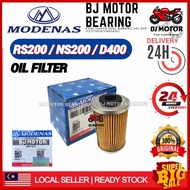 MODENAS PULSAR RS200 OIL FILTER NS200 D400 OIL ELEMENT FILTER 100% ORIGINAL MODENAS JG571014