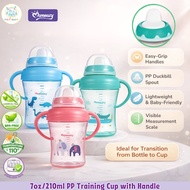Momeasy 7oz/210ml PP Baby Duckbill Training Cup with Handle 12+M Baby to Kids Feeding Cup