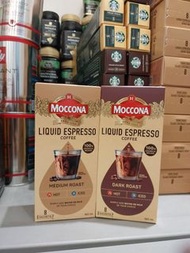 $100/3盒。荷蘭品牌 Douwe Egberts Moccona 名仕液態濃縮咖啡。 
類型：100% 阿拉比卡咖啡豆製成的濃縮咖啡液。 
款式：包含 Dark Roast (深度烘焙) 和 Me