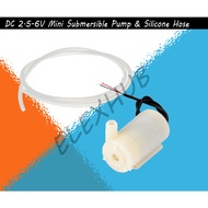 DC 2.5-6V Mini Submersible Pump DC Motor Pump 80-120L/H Micro Brushless Magnetic Driving Pump