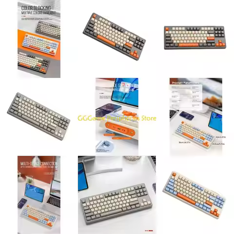 U55B M87 75% Wireless Mechanical Keyboard 2.4G BT5.0 Modes Switching TypeC Connection
