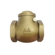 เช็ควาล์ว ทองเหลือง 4นิ้ว ใช้ได้ทั้งแนวนอนและแนวตั้ง สวิงทองเหลือง check valve กันย้อนกลับ วาล์วกันน