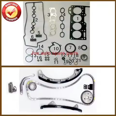 3SZ 3SZVE Engine Full gasket set Timing Chain Tensioner Kit for Daihatsu SIRION M3 TERIOS J2 MATERIA