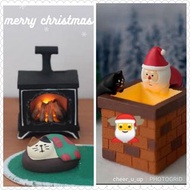 🇯🇵 🎅 🐱 100% New 全新 decole concombre 日本 貓貓 聖誕 亮燈 擺設 煙囪 火爐 Cat Christmas decor chimney fireplace
