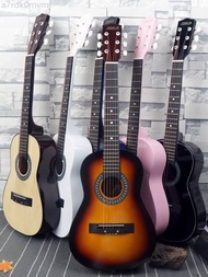 HOT- [Real photo] 30inch Acoustic Guitar for beginners, electric box, people